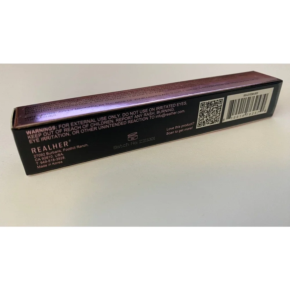 RealHer Eye Am Beautiful 2.0 Transforming Peptide Mascara Black 8ml New